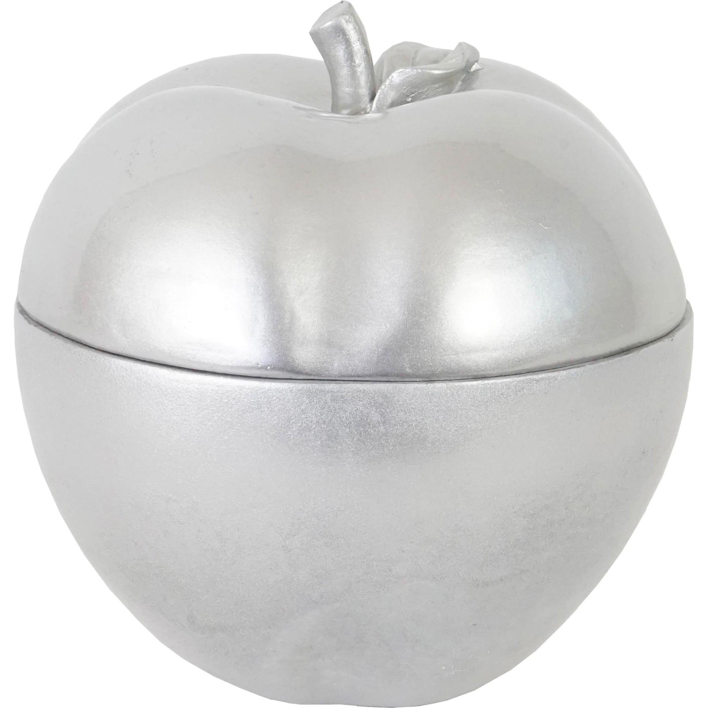 MCW, Uhrenbox + Schmuckaufbewahrung, Schmuckdose Apfel, Silber