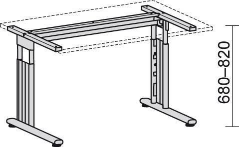 Produktbild Geramöbel PC-Schreibtisch r Ahorn 1800x800-1000x680 Ahorn