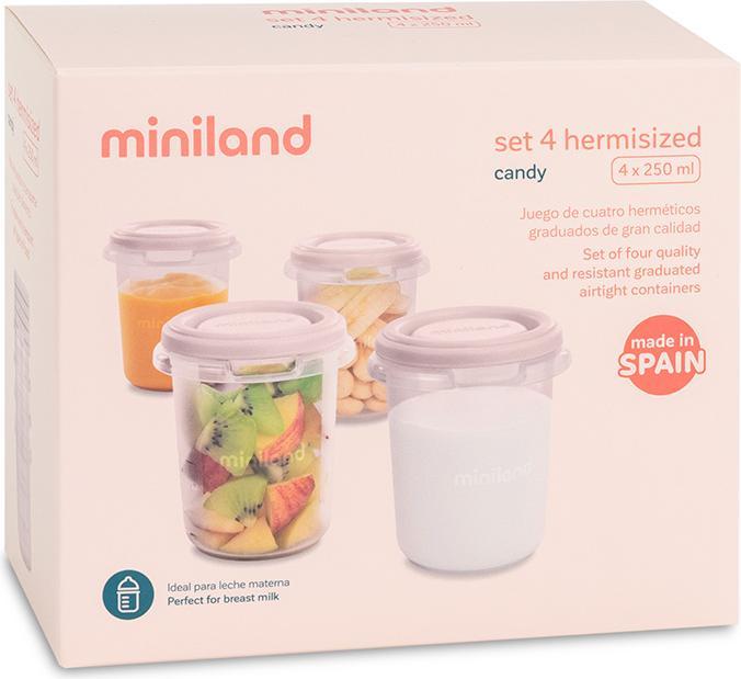 Produktbild Miniland SET 4 HERMISIZED CANDY 250ML