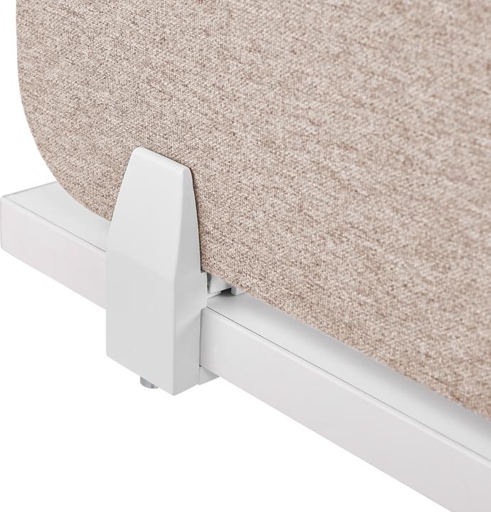 Produktbild Beliani Schreibtischtrennwand beige 80 x 40 cm WALLY (80 x 40 x 2 cm)