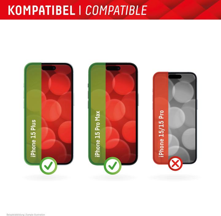 Produktbild Displex Real Glass, Full Cover Panzerglas (1 Stück, Apple iPhone 15 Plus, Apple iPhone 15 Pro Max)