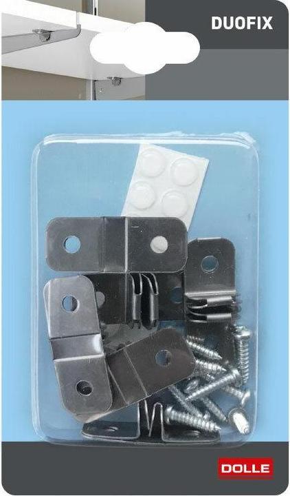 Actual product image Dolle Shelf fixing Duofix stainless steel, 6 pcs.