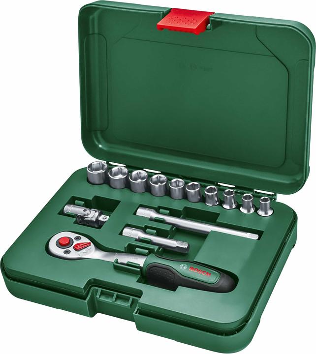 Actual product image Bosch Home & Garden 1/4" socket spanner set 14-piece