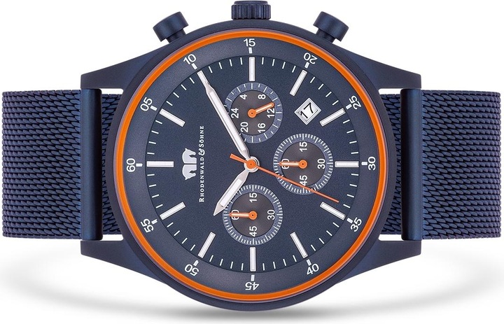 Produktbild Herren Chronograph Goodwill Edelstahl blau - 26527 (Chronograph, 43 mm)
