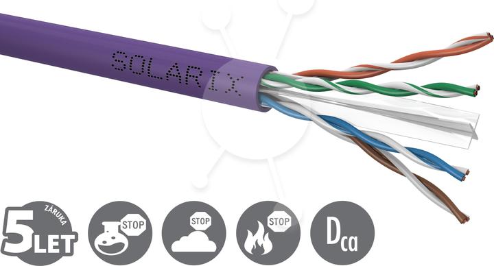 Produktbild Solarix Instalační kabel CAT6 UTP LSOH Dca 305m/box (UTP, CAT6, 305 m)