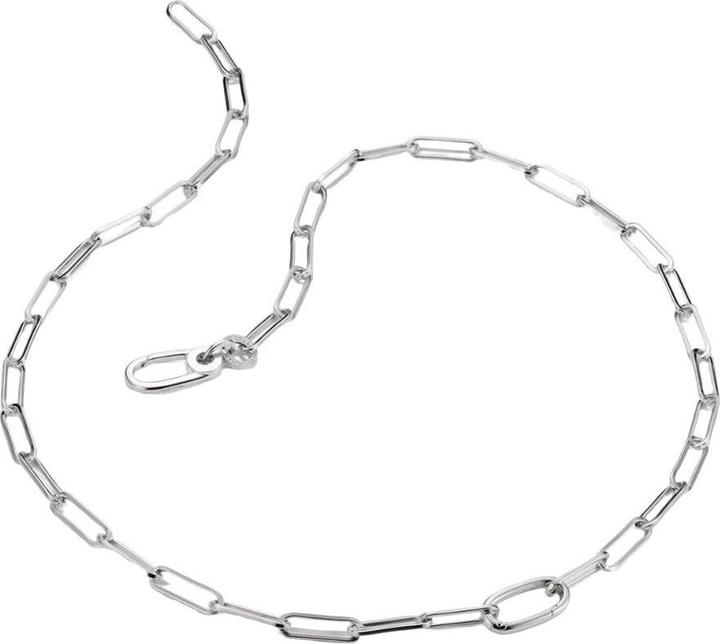 Immagine prodotto Thomas Sabo Charm Armband Paperclip und Perlen mit einem Connect Link Silber (17 cm, Argento sterling)