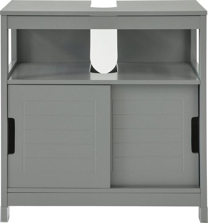 SoBuy Meuble sous-vasque gris acier (60 x 30 x 61 cm)