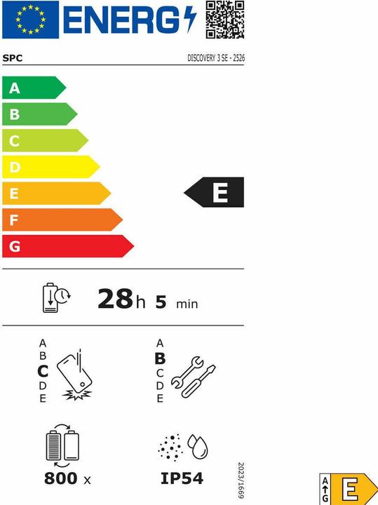 Energie-Label SPC Discovery 3 SE (64 GB, Grey, 6.80")