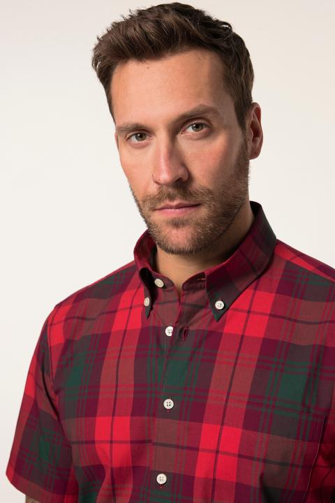Produktbild JP1880 JP 1880 Karohemd, Halbarm, Buttondown-Kragen, Modern Fit (3XL)