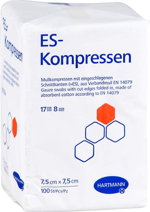 Produktbild Hartmann ES-Kompressen unsteril 8fach 7,5 x 7,5 cm, 100 St. Kompressen