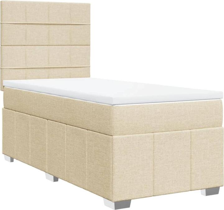 Actual product image vidaXL Bo x springbett mit Matratze 80 x 200 cm Stoff (80 x 200 cm)