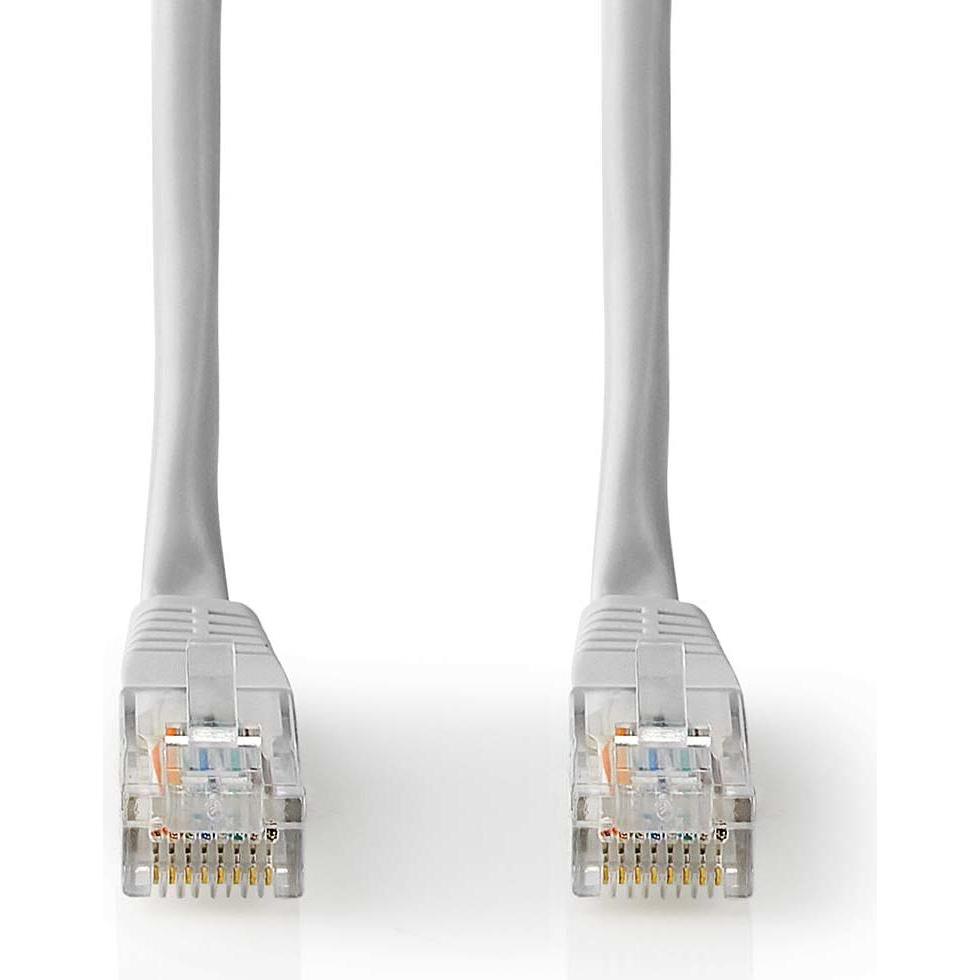 Thumbnail - Nedis Cat 5e-Kabel U/UTP RJ45 Stecker RJ45 Stecker 3.00 m Rund PVC Grau Label (3 m), USB Kabel