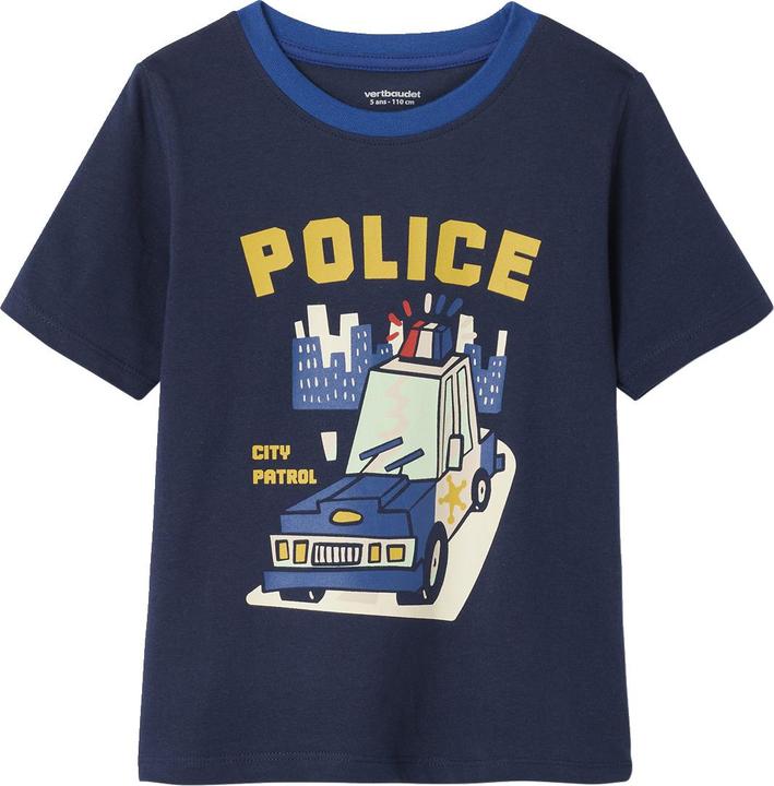 Produktbild Vertbaudet Bio-Kollektion: 2er-Pack Jungen Sommer-Schlafanzüge mit Polizei-Print (98)