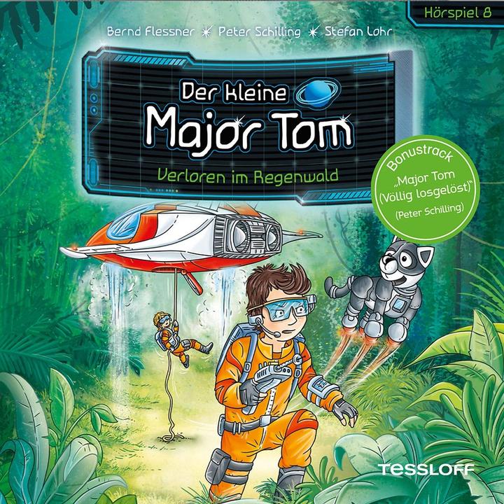 Actual product image CD Little Major Tom F8 - Lost in the Rainforest (Tessloff Verlag Ragnar Tessloff GmbH & Co.KG, Bernd Flessner, Stefan Lohr, Peter Schilling, Petra Naked, German)