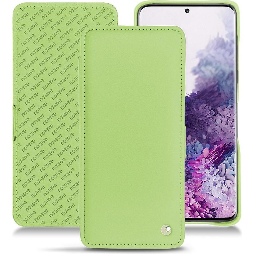 Noreve Lederschutzhülle horizontal (Samsung Galaxy S20), Smartphone Hülle, Grün