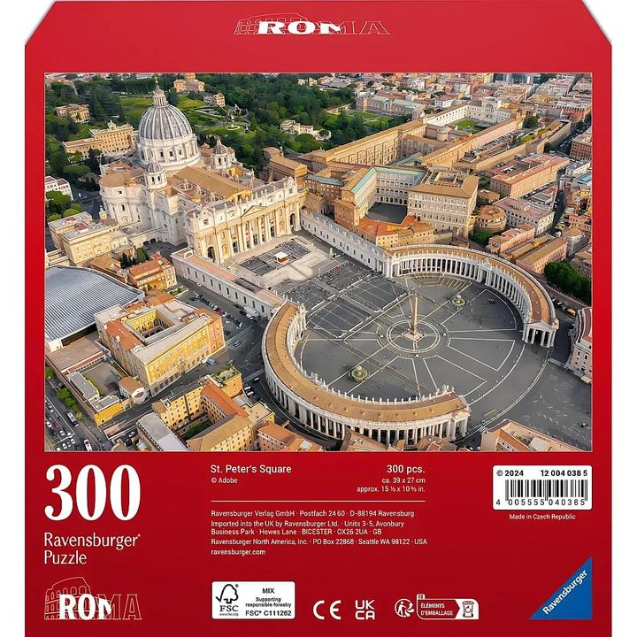 Actual product image Ravensburger Roma St Peter's Square (300 pieces)