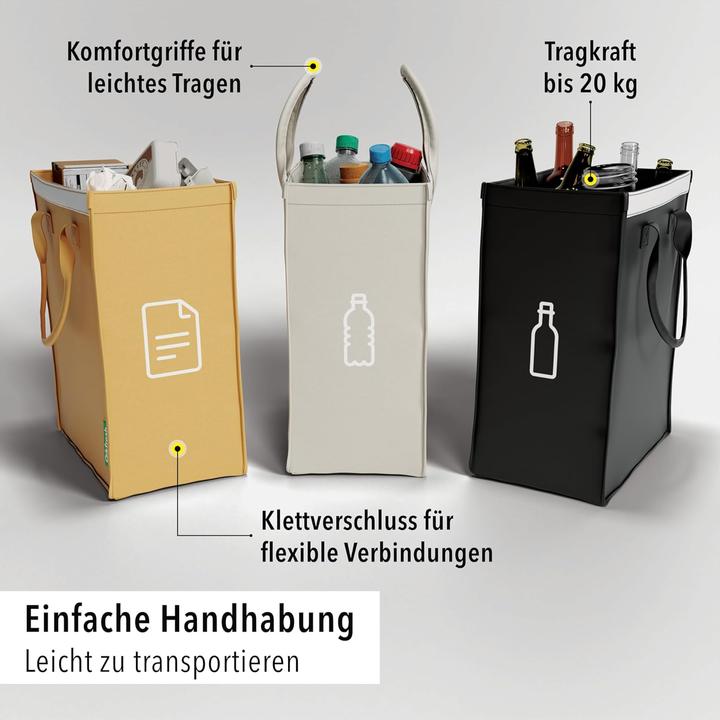 Actual product image Qikfresh 3er-Pack Abfalltrennsystem (105 l)