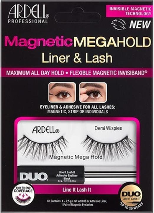 Actual product image Ardell Magnetic Megahold Liner y Lash Demi Wispies 2 U (Artificial eyelashes)