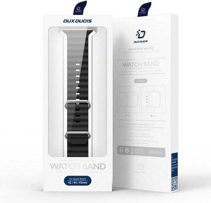 Actual product image Dux Ducis Strap Watch Strap 8 / 7 / 6 / 5 / 4 / 3 / 2 / SE (41 / 40 / 38mm) Silicone Band Bracelet B (38 mm, 40 mm, 41 mm, Silicone)