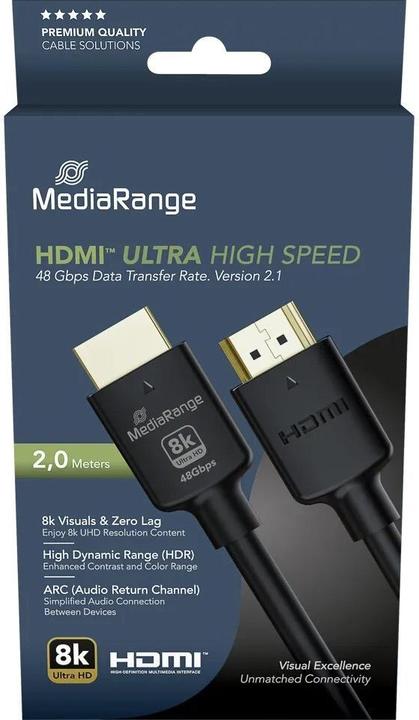 Image du produit MediaRange HDMI – HDMI (2 m)