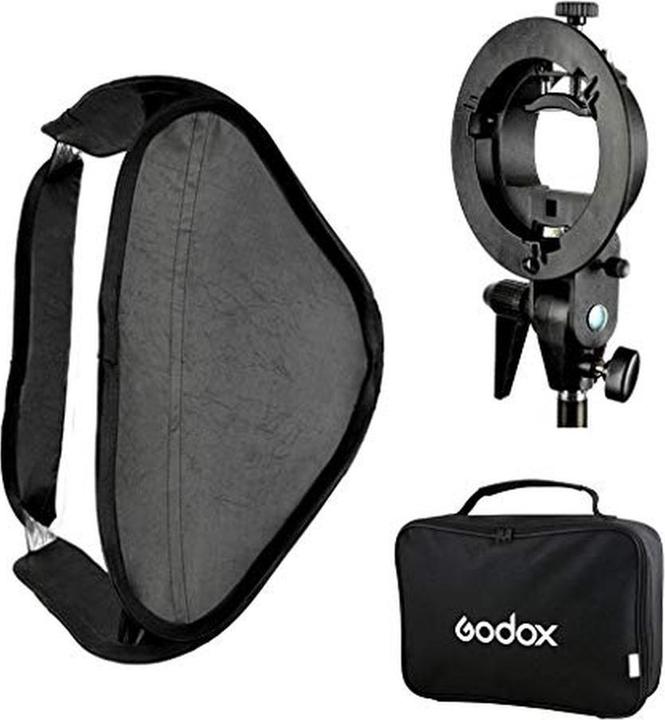 Image du produit Godox S type Bracket Bowens + Softbox 60x60cm (Boîte à lumière)