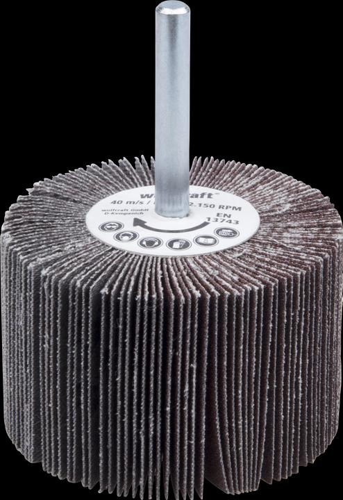 Produktbild wolfcraft wolfcraft 1 Fächerschleifer S=6mm K150 ø60x40mm (150)