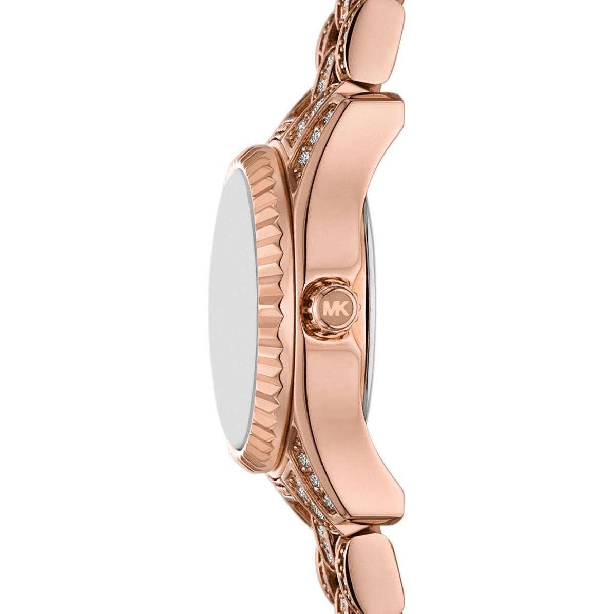 Thumbnail - Michael Kors, Armbanduhr, Damenuhr MICRO PETITE LEXINGTON, Rosa, (Analoguhr, 19 mm)