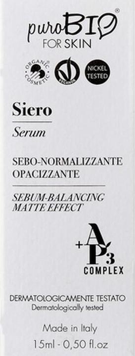 Produktbild Puro Bio Sebum-Balancing Matte Effect Face Serum
