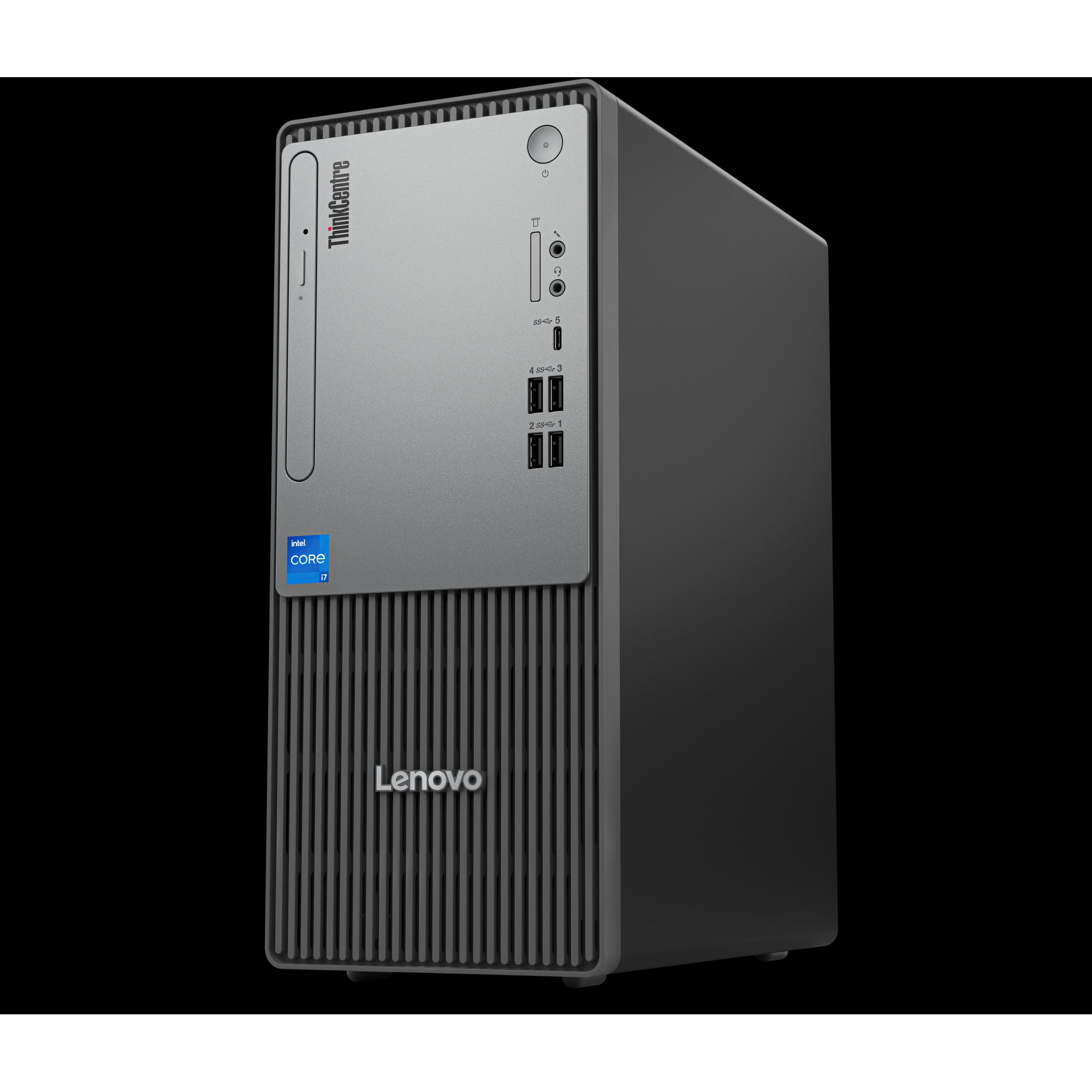 Thumbnail - Lenovo ThinkCentre neo 50t Gen 5 (Intel Core i5-14400, 8 GB, 256 GB, UHD Graphics 730), PC, Schwarz