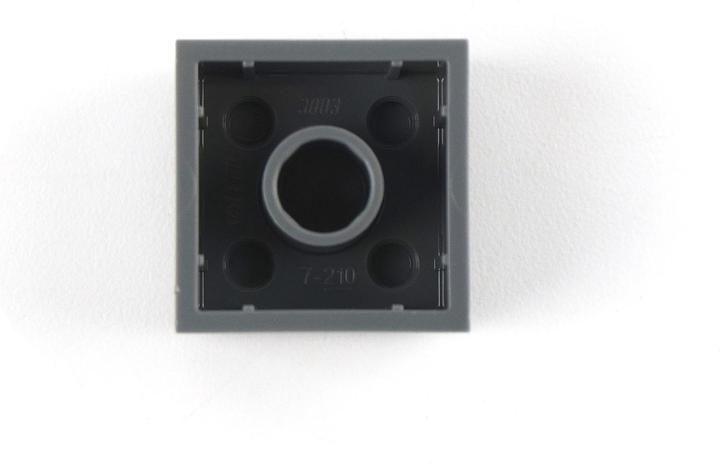 Actual product image LEGO 2x2 Bricks Dark grey - 1000 pieces - Dark bluish grey bricks 3003 (3003, LEGO Accessories)