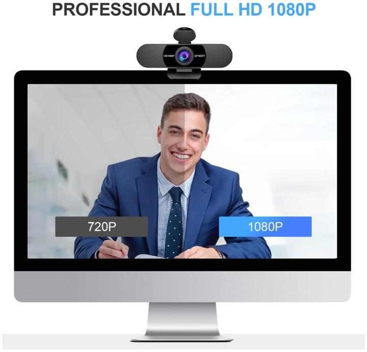 Produktbild EMeet C960 Webcam Full HD 1080P με Κάλυμμα και Διπλά Μικρόφωνα για Βιντεοκλήσεις