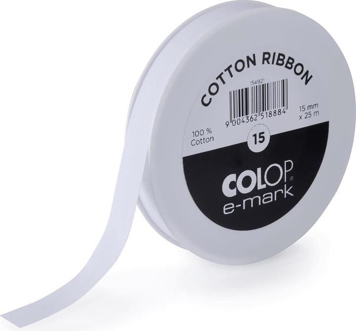 Produktbild Colop Baumwollband 15mmx25m