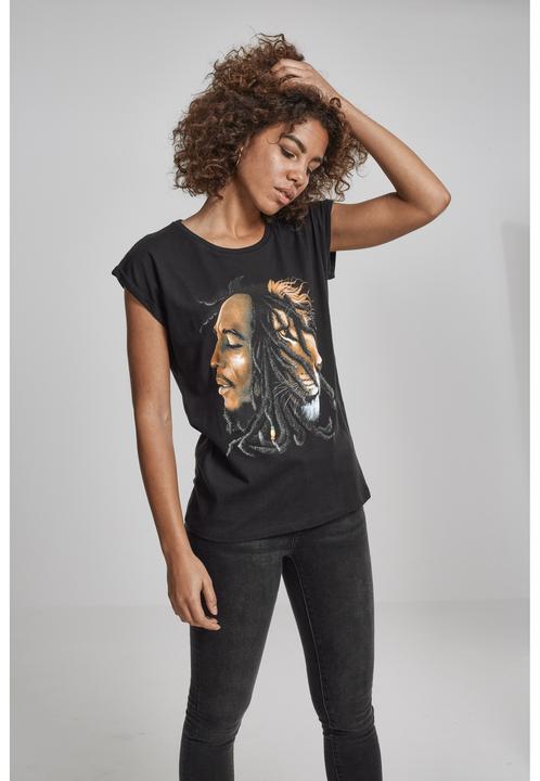 Produktbild Merchcode Ladies Bob Marley Lion Face Tee (XS)