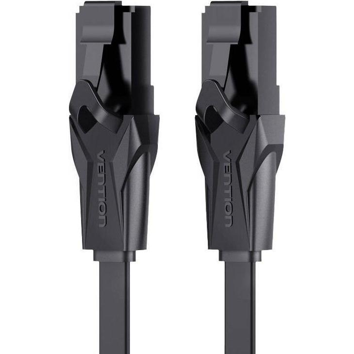 Thumbnail - Vention Flat UTP Category 6 Network Cable IBABH 2m Black (U/UTP, CAT6, 2 m), Netzwerkkabel