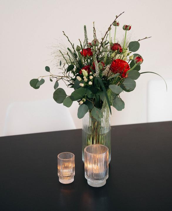 Image du produit Esmée Bougie chauffe-plat en verre avec rainures