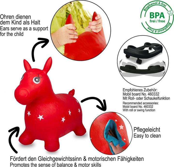 Actual product image Jamara 460317 - Animal shaped toy to sit on - Black - Red - White - 50 kg -