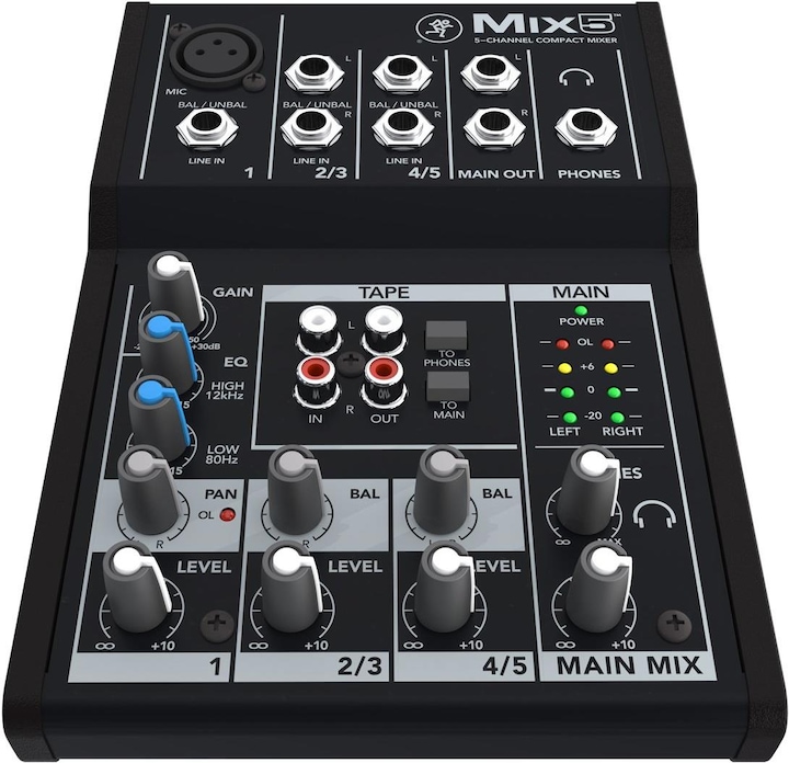 Mackie Mix5 (Mixer da studio e live)
