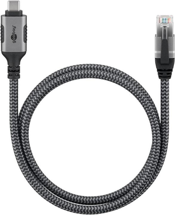Produktbild Goobay Ethernet-Kabel USB-C auf RJ45, 10 m (USB 3.1, RJ45 Gigabit Ethernet (1x))