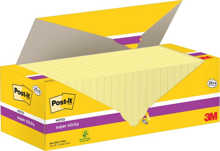 Produktbild Post-it Super Sticky (7.6 x 7.6 cm)