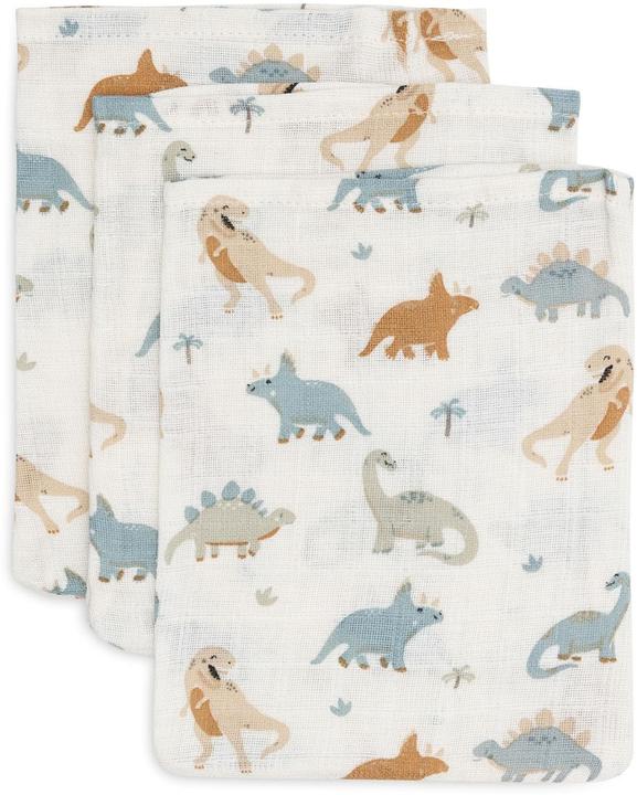 Immagine prodotto Jollein Set di 3 flanelle Dino (20 x 15 cm)