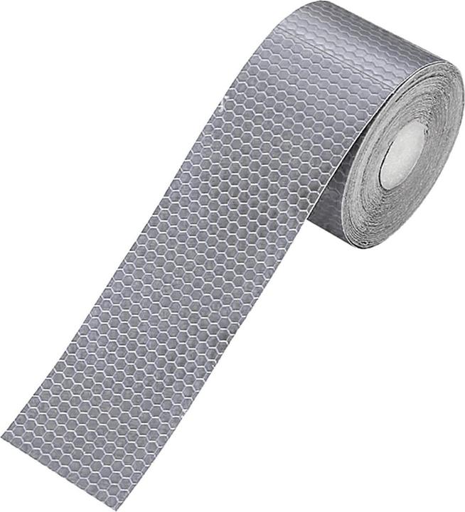 Image du produit JTI Ruban adhésif réfléchissant pour voiture et moto - blanc/gris (1 pcs)