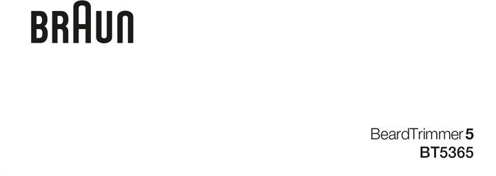 Actual product image Braun Beard Trimmer BT5365 Cordless and corded, Operating time (max) 100 min, Number of length steps 39, L