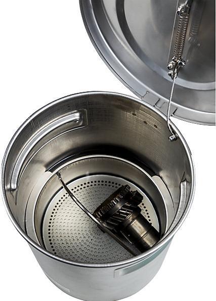 Actual product image Denios Small parts cleaner, capacity 8 l, stainless steel, with lid. (26.40 cm, 20.20 cm)
