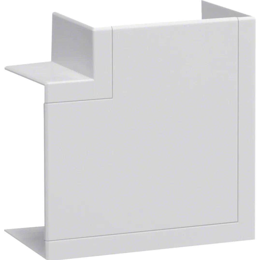 Hager, Leitungsführung, Flachwinkel BR651005H9016 68x100mm OT 80mm hf weiss (2.10 cm)