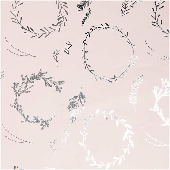Produktbild Rico Design Geschenkpapier,Kränze, Rosa.99001.67.80 (Geschenkpapier)
