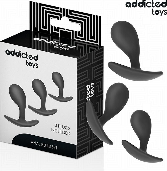 Produktbild Addicted toys - 3ER-SET ANALPLUG MODELL 3