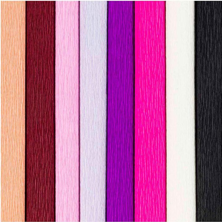 Produktbild Creativ Company Krepppapier 8 Rollen 25 x 60 cm, Papierformat (105 g/m², 8x)