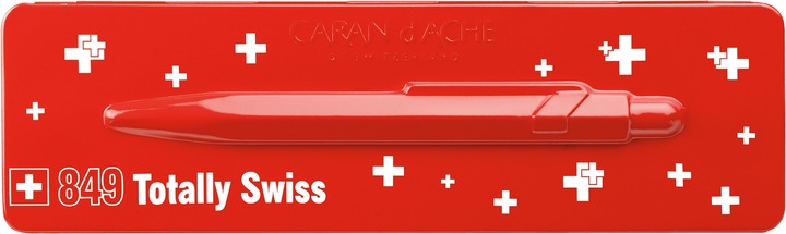 Image du produit Caran d'Ache 849 Totally Swiss mit Etui (Blanc, Rouge, 1 x)