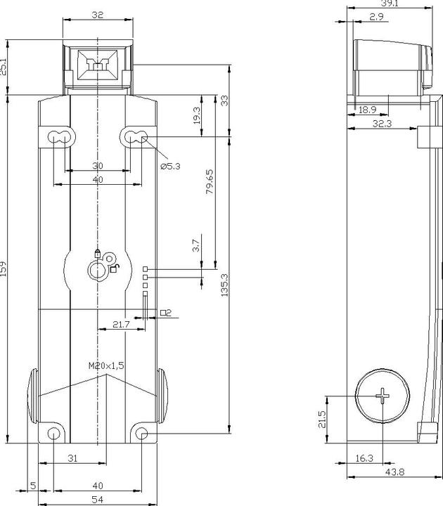Produktbild Siemens Sicherheitszuhaltung 1S 2Ö 24VDC