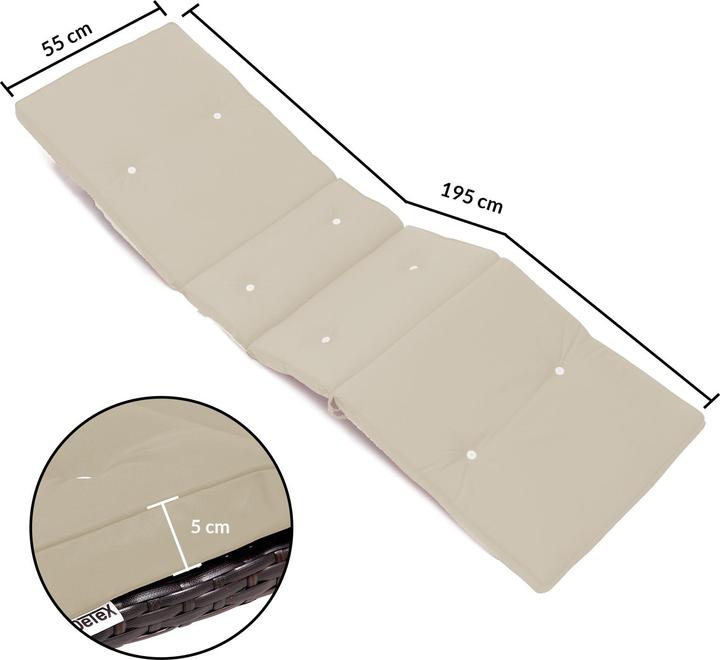 Actual product image Detex Sun-lounger cushion